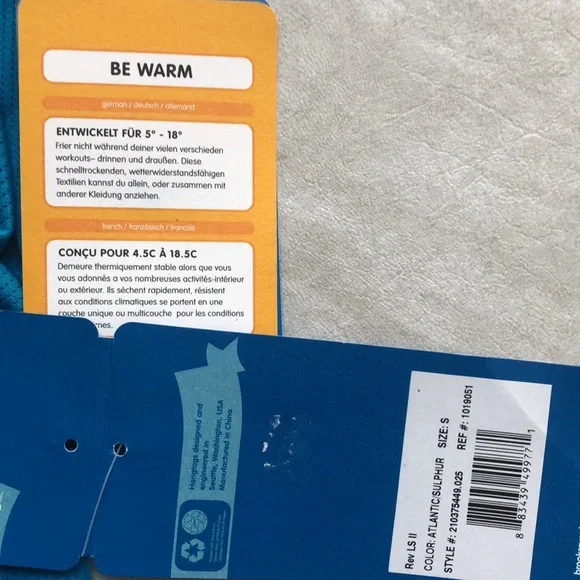 Brooks Men's Rev Long Sleeve II Running Shirt Lightweight Breathable Blue Size S - Picture 11 of 13